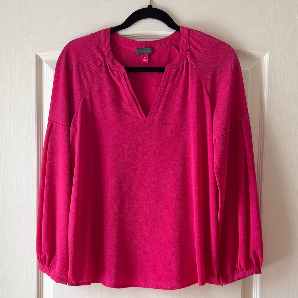 Vince Camuto Vibrant Pink Blouse